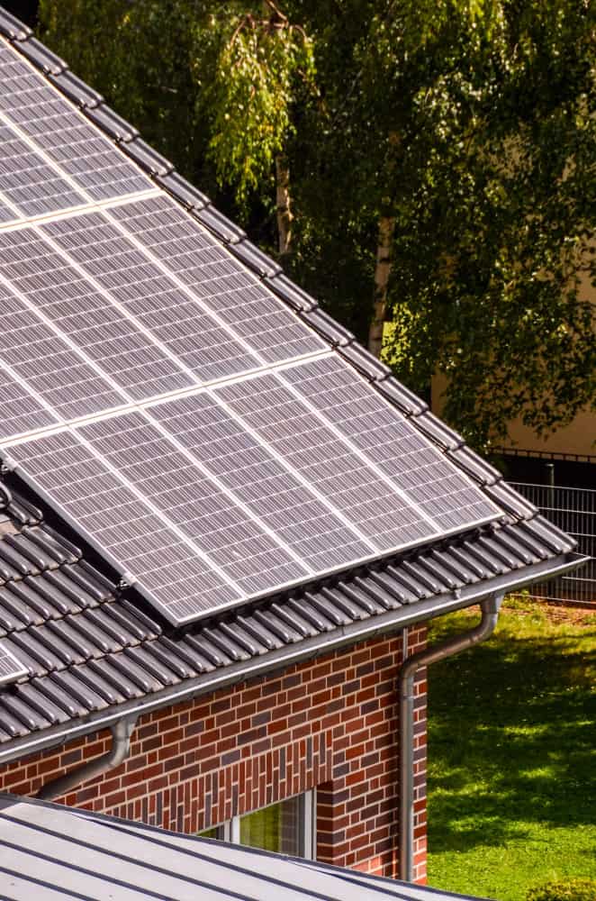 solarzellen auf dach